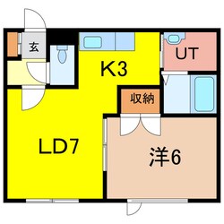 バードヒルハイツＡ棟の物件間取画像